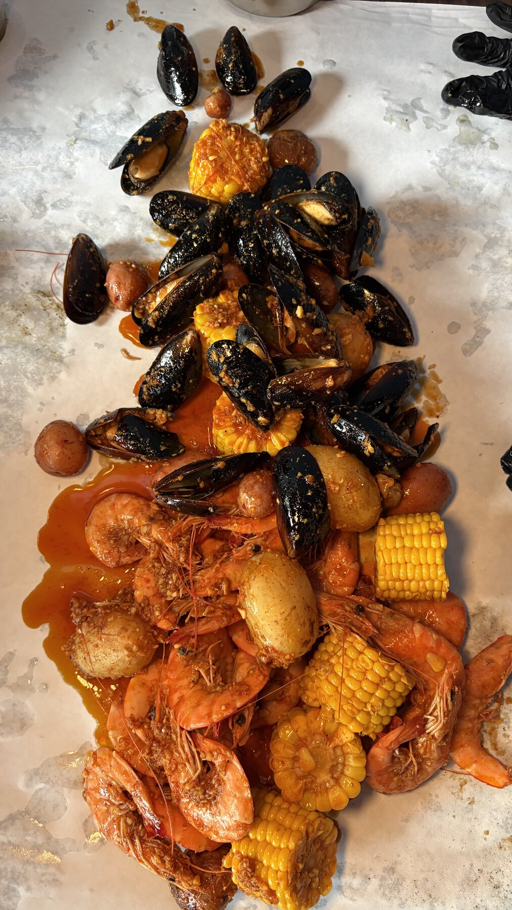 Cajun seafood boil
